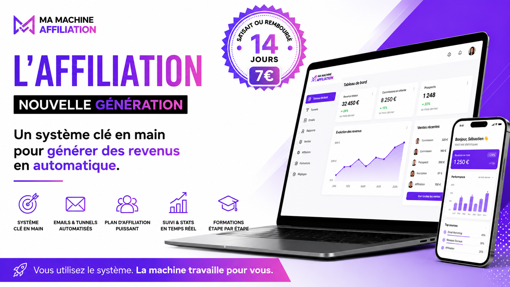 Ma Machine Affiliation — 7€